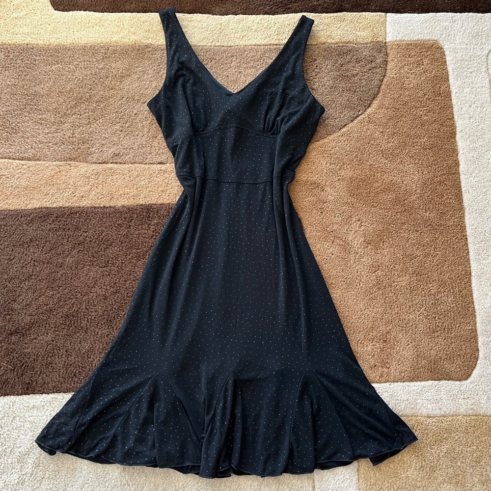 Vintage Sleeveless Black Dress